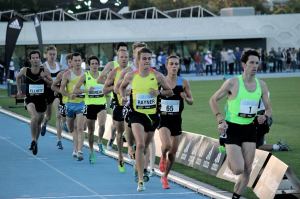 Hanging onto the field at the Melbourne Track Classic - 14.04 PB!